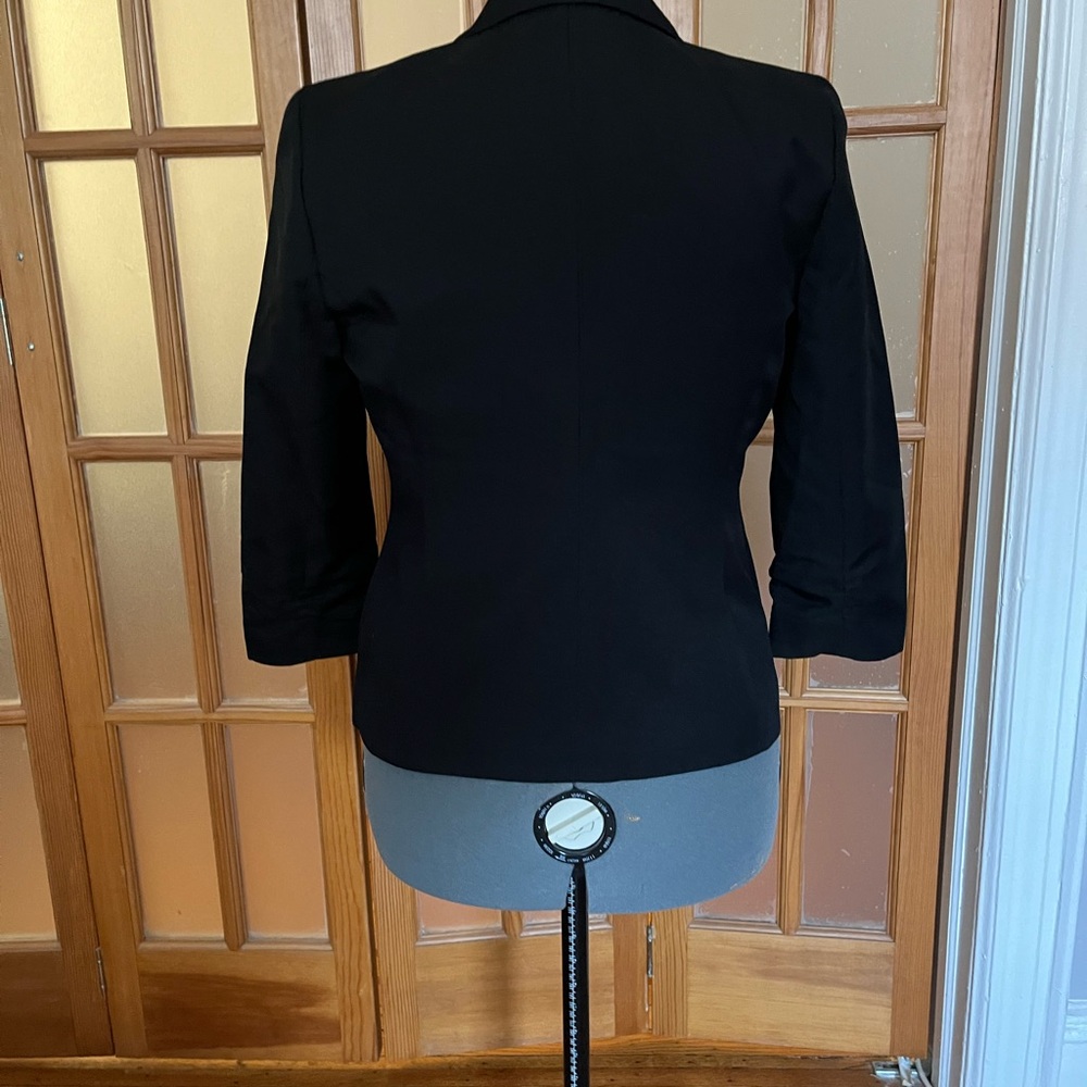 Beautifully Tailored 9&Co Black 3/4 Sleeve Women's Blazer Jacket - Picture 4 of 5